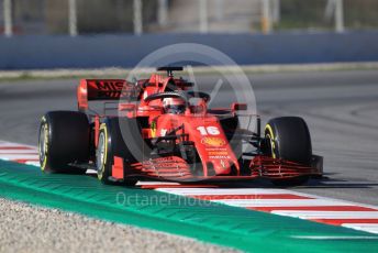 World © Octane Photographic Ltd. Formula 1 – F1 Pre-season Test 1 - Day 2. Scuderia Ferrari SF1000 – Charles Leclerc. Circuit de Barcelona-Catalunya, Spain. Thursday 20th February 2020.