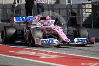 World © Octane Photographic Ltd. Formula 1 – F1 Pre-season Test 1 - Day 2. BWT Racing Point F1 Team RP20 - Sergio Perez. Circuit de Barcelona-Catalunya, Spain. Thursday 20th February 2020.