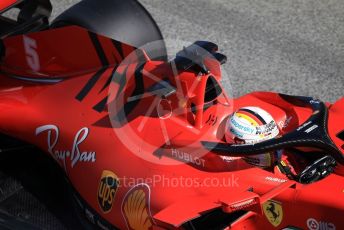 World © Octane Photographic Ltd. Formula 1 – F1 Pre-season Test 1 - Day 2. Scuderia Ferrari SF1000 – Sebastian Vettel. Circuit de Barcelona-Catalunya, Spain. Thursday 20th February 2020.