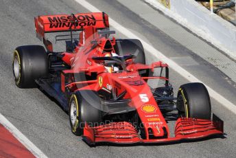 World © Octane Photographic Ltd. Formula 1 – F1 Pre-season Test 1 - Day 2. Scuderia Ferrari SF1000 – Sebastian Vettel. Circuit de Barcelona-Catalunya, Spain. Thursday 20th February 2020.