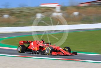 World © Octane Photographic Ltd. Formula 1 – F1 Pre-season Test 1 - Day 2. Scuderia Ferrari SF1000 – Charles Leclerc. Circuit de Barcelona-Catalunya, Spain. Thursday 20th February 2020.