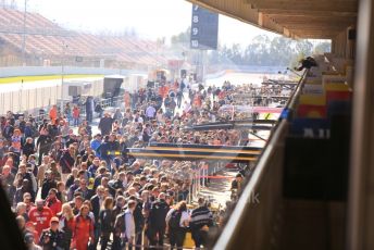 World © Octane Photographic Ltd. Formula 1 – F1 Pre-season Test 1 - Day 2. Fans' pit walk during the lunch break. Circuit de Barcelona-Catalunya, Spain. Thursday 20th February 2020.