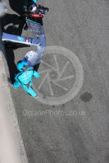 World © Octane Photographic Ltd. Formula 1 – F1 Pre-season Test 1 - Day 2. Mercedes AMG Petronas F1 pit crew changing a nose. Circuit de Barcelona-Catalunya, Spain. Thursday 20th February 2020.