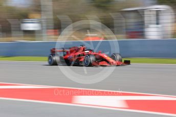 World © Octane Photographic Ltd. Formula 1 – F1 Pre-season Test 1 - Day 2. Scuderia Ferrari SF1000 – Sebastian Vettel. Circuit de Barcelona-Catalunya, Spain. Thursday 20th February 2020.