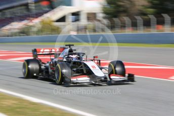 World © Octane Photographic Ltd. Formula 1 – F1 Pre-season Test 1 - Day 2. Haas F1 Team VF20 – Romain Grosjean. Circuit de Barcelona-Catalunya, Spain. Thursday 20th February 2020.