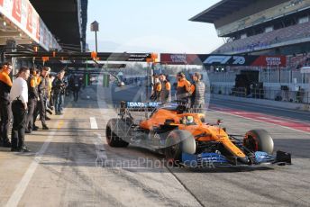 World © Octane Photographic Ltd. Formula 1 – F1 Pre-season Test 1 - Day 2. McLaren MCL35 – Lando Norris. Circuit de Barcelona-Catalunya, Spain. Thursday 20th February 2020.