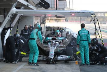 World © Octane Photographic Ltd. Formula 1 – F1 Pre-season Test 1 - Day 2. Mercedes AMG Petronas F1 W11 EQ Performance - Lewis Hamilton. Circuit de Barcelona-Catalunya, Spain. Thursday 20th February 2020.