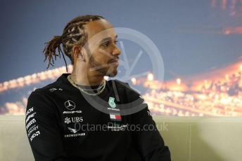 World © Octane Photographic Ltd. Formula 1 – F1 Pre-season Test 1 - Day 2 - Press Conference. Mercedes AMG Petronas F1 W11 EQ Performance - Lewis Hamilton. Circuit de Barcelona-Catalunya, Spain. Thursday 20th February 2020.