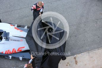 World © Octane Photographic Ltd. Formula 1 – F1 Pre-season Test 1 - Day 1. Haas F1 Team VF20 car launch. Circuit de Barcelona-Catalunya, Spain. Wednesday 19th February 2020.