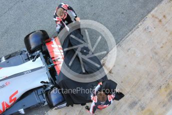 World © Octane Photographic Ltd. Formula 1 – F1 Pre-season Test 1 - Day 1. Haas F1 Team VF20 car launch. Circuit de Barcelona-Catalunya, Spain. Wednesday 19th February 2020.