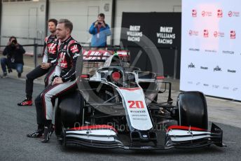 World © Octane Photographic Ltd. Formula 1 – F1 Pre-season Test 1 - Day 1. Haas F1 Team VF20 car launch – Kevin Magnussen and Romain Grosjean. Circuit de Barcelona-Catalunya, Spain. Wednesday 19th February 2020.