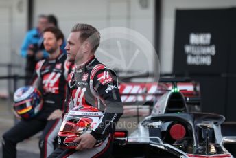 World © Octane Photographic Ltd. Formula 1 – F1 Pre-season Test 1 - Day 1. Haas F1 Team VF20 car launch – Kevin Magnussen and Romain Grosjean. Circuit de Barcelona-Catalunya, Spain. Wednesday 19th February 2020.