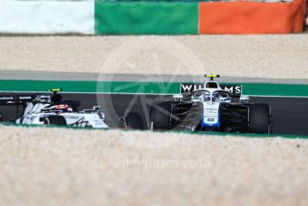 World © Octane Photographic Ltd. Formula 1 – F1 Portuguese GP, Practice 1. Williams Racing FW43 – Nicholas Latifi and Alfa Romeo Racing Orlen C39 – Antonio Giovinazzi. Autodromo do Algarve, Portimao, Portugal. Friday 23rd October 2020.