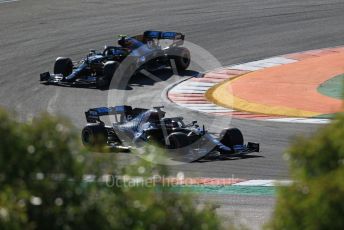 World © Octane Photographic Ltd. Formula 1 – F1 Portuguese GP, Practice 2. Mercedes AMG Petronas F1 W11 EQ Performance - Lewis Hamilton and Valtteri Bottas. Autodromo do Algarve, Portimao, Portugal. Friday 23rd October 2020.