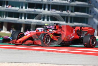 World © Octane Photographic Ltd. Formula 1 – F1 Portuguese GP, Practice 3. Scuderia Ferrari SF1000 – Sebastian Vettel and BWT Racing Point F1 Team RP20 – Lance Stroll. Autodromo do Algarve, Portimao, Portugal. Saturday 24th October 2020.