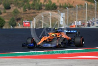 World © Octane Photographic Ltd. Formula 1 – F1 Portuguese GP, Practice 3. McLaren MCL35 – Lando Norris. Autodromo do Algarve, Portimao, Portugal. Saturday 24th October 2020.