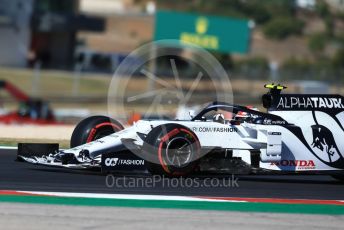 World © Octane Photographic Ltd. Formula 1 – F1 Portuguese GP, Practice 3. Scuderia AlphaTauri Honda AT01 – Pierre Gasly. Autodromo do Algarve, Portimao, Portugal. Saturday 24th October 2020.