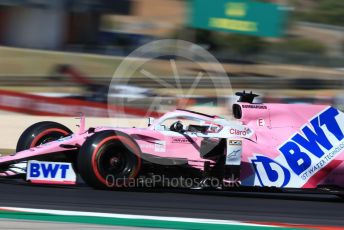 World © Octane Photographic Ltd. Formula 1 – F1 Portuguese GP, Practice 3. BWT Racing Point F1 Team RP20 - Sergio Perez. Autodromo do Algarve, Portimao, Portugal. Saturday 24th October 2020.