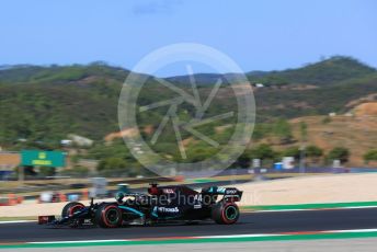 World © Octane Photographic Ltd. Formula 1 – F1 Portuguese GP, Practice 3. Mercedes AMG Petronas F1 W11 EQ Performance - Lewis Hamilton. Autodromo do Algarve, Portimao, Portugal. Saturday 24th October 2020.
