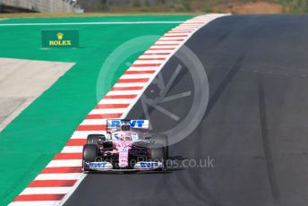 World © Octane Photographic Ltd. Formula 1 – F1 Portuguese GP, Qualifying. BWT Racing Point F1 Team RP20 - Sergio Perez. Autodromo do Algarve, Portimao, Portugal. Saturday 24th October 2020.