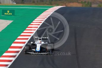 World © Octane Photographic Ltd. Formula 1 – F1 Portuguese GP, Qualifying. Williams Racing FW 43 – George Russell. Autodromo do Algarve, Portimao, Portugal. Saturday 24th October 2020.