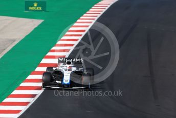 World © Octane Photographic Ltd. Formula 1 – F1 Portuguese GP, Qualifying. Williams Racing FW 43 – George Russell. Autodromo do Algarve, Portimao, Portugal. Saturday 24th October 2020.