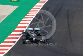 World © Octane Photographic Ltd. Formula 1 – F1 Portuguese GP, Qualifying. Mercedes AMG Petronas F1 W11 EQ Performance - Lewis Hamilton. Autodromo do Algarve, Portimao, Portugal. Saturday 24th October 2020.