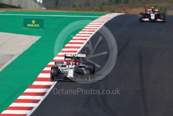 World © Octane Photographic Ltd. Formula 1 – F1 Portuguese GP, Qualifying. Alfa Romeo Racing Orlen C39 – Antonio Giovinazzi and Haas F1 Team VF20 – Kevin Magnussen. Autodromo do Algarve, Portimao, Portugal. Saturday 24th October 2020.