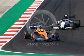 World © Octane Photographic Ltd. Formula 1 – F1 Portuguese GP, Qualifying. McLaren MCL35 – Lando Norris and Scuderia AlphaTauri Honda AT01 – Pierre Gasly. Autodromo do Algarve, Portimao, Portugal. Saturday 24th October 2020.