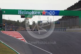 World © Octane Photographic Ltd. Formula 1 – F1 Portuguese GP, Race. Mercedes AMG Petronas F1 W11 EQ Performance - Lewis Hamilton on pole for the race start. Autodromo do Algarve, Portimao, Portugal. Sunday 25th October 2020.