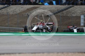World © Octane Photographic Ltd. Formula 1 – F1 Portuguese GP, Race. Alfa Romeo Racing Orlen C39 – Antonio Giovinazzi and Haas F1 Team VF20 – Romain Grosjean. Autodromo do Algarve, Portimao, Portugal. Sunday 25th October 2020.