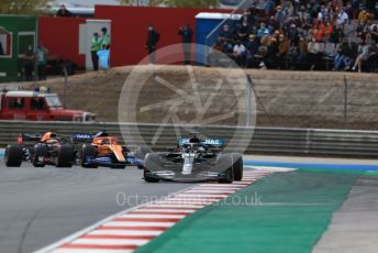 World © Octane Photographic Ltd. Formula 1 – F1 Portuguese GP, Race. Mercedes AMG Petronas F1 W11 EQ Performance - Lewis Hamilton, McLaren MCL35 – Carlos Sainz and Aston Martin Red Bull Racing RB16 – Max Verstappen. Autodromo do Algarve, Portimao, Portugal. Sunday 25th October 2020.