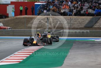 World © Octane Photographic Ltd. Formula 1 – F1 Portuguese GP, Race. Aston Martin Red Bull Racing RB16 – Alexander Albon and Renault Sport F1 Team RS20 – Esteban Ocon Autodromo do Algarve, Portimao, Portugal. Sunday 25th October 2020.