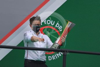 World © Octane Photographic Ltd. Formula 1 – F1 Portuguese GP, Podium. Mercedes AMG Petronas F1 – Peter “Bono” Bonnington, Lewis Hamilton’s race engineer. Autodromo do Algarve, Portimao, Portugal. Sunday 25th October 2020.