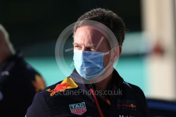 World © Octane Photographic Ltd. Formula 1 – F1 Portuguese GP. Christian Horner - Team Principal of Red Bull Racing. Autodromo do Algarve, Portimao, Portugal. Friday 23rd October 2020.