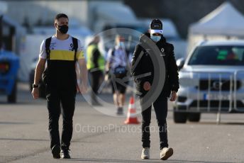 World © Octane Photographic Ltd. Formula 1 – F1 Portuguese GP, Paddock. Renault Sport F1 Team RS20 – Daniel Ricciardo. Autodromo do Algarve, Portimao, Portugal. Friday 23rd October 2020.