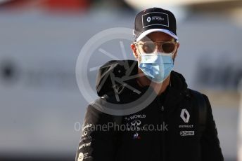 World © Octane Photographic Ltd. Formula 1 – F1 Portuguese GP, Paddock. Renault Sport F1 Team RS20 – Daniel Ricciardo. Autodromo do Algarve, Portimao, Portugal. Friday 23rd October 2020.