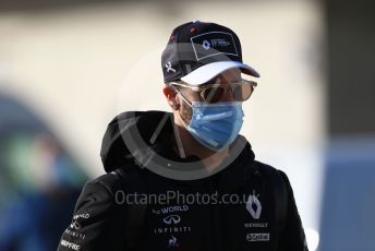 World © Octane Photographic Ltd. Formula 1 – F1 Portuguese GP, Paddock. Renault Sport F1 Team RS20 – Daniel Ricciardo. Autodromo do Algarve, Portimao, Portugal. Friday 23rd October 2020.