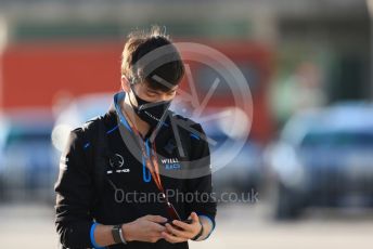 World © Octane Photographic Ltd. Formula 1 – F1 Portuguese GP, Paddock. Williams Racing FW 43 Reserve Driver – Jack Aitken. Autodromo do Algarve, Portimao, Portugal. Friday 23rd October 2020.