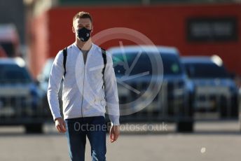 World © Octane Photographic Ltd. Formula 1 – F1 Portuguese GP, Paddock. Scuderia AlphaTauri Honda AT01 – Daniil Kvyat. Autodromo do Algarve, Portimao, Portugal. Friday 23rd October 2020.