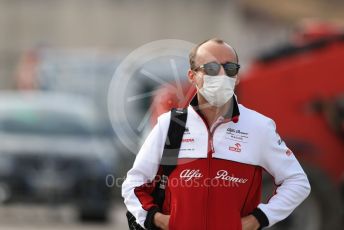 World © Octane Photographic Ltd. Formula 1 – F1 Portuguese GP, Paddock. Alfa Romeo Racing Orlen C39 Reserve Driver – Robert Kubica. Autodromo do Algarve, Portimao, Portugal. Friday 23rd October 2020.