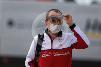 World © Octane Photographic Ltd. Formula 1 – F1 Portuguese GP, Paddock. Alfa Romeo Racing Orlen C39 Reserve Driver – Robert Kubica. Autodromo do Algarve, Portimao, Portugal. Friday 23rd October 2020.