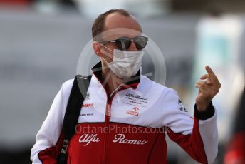 World © Octane Photographic Ltd. Formula 1 – F1 Portuguese GP, Paddock. Alfa Romeo Racing Orlen C39 Reserve Driver – Robert Kubica. Autodromo do Algarve, Portimao, Portugal. Friday 23rd October 2020.