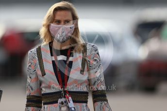 World © Octane Photographic Ltd. Formula 1 – F1 Portuguese GP, Paddock. Mercedes AMG Petronas F1 W11 EQ Performance - Valtteri Bottas' girlfriend Tiffany Cromwell. Autodromo do Algarve, Portimao, Portugal. Friday 23rd October 2020.