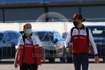 World © Octane Photographic Ltd. Formula 1 – F1 Portuguese GP, Paddock. Alfa Romeo Racing Orlen C39 – Antonio Giovinazzi. Autodromo do Algarve, Portimao, Portugal. Saturday 24th October 2020.