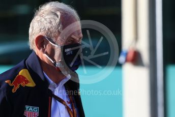 World © Octane Photographic Ltd. Formula 1 – F1 Portuguese GP. Helmut Marko - advisor to the Red Bull GmbH Formula One Teams and head of Red Bull's driver development program. Autodromo do Algarve, Portimao, Portugal. Saturday 24th October 2020.