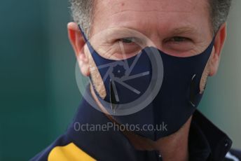 World © Octane Photographic Ltd. Formula 1 – F1 Portuguese GP. Christian Horner - Team Principal of Red Bull Racing. Autodromo do Algarve, Portimao, Portugal. Sunday 25th October 2020.