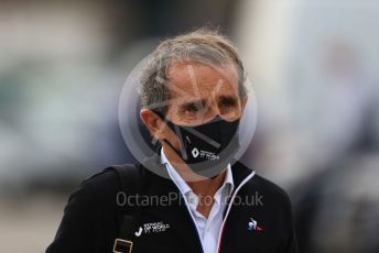 World © Octane Photographic Ltd. Formula 1 – F1 Portuguese GP. Alain Prost – Non-Executive Director Renault Sport Formula 1 Team. Autodromo do Algarve, Portimao, Portugal. Sunday 25th October 2020.