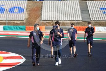 World © Octane Photographic Ltd. Formula 1 – F1 Portuguese GP, Track Walk. BWT Racing Point F1 Team RP20 – Lance Stroll. Autodromo do Algarve, Portimao, Portugal. Thursday 22nd October 2020.