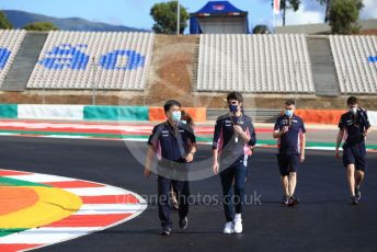 World © Octane Photographic Ltd. Formula 1 – F1 Portuguese GP, Track Walk. BWT Racing Point F1 Team RP20 – Lance Stroll. Autodromo do Algarve, Portimao, Portugal. Thursday 22nd October 2020.